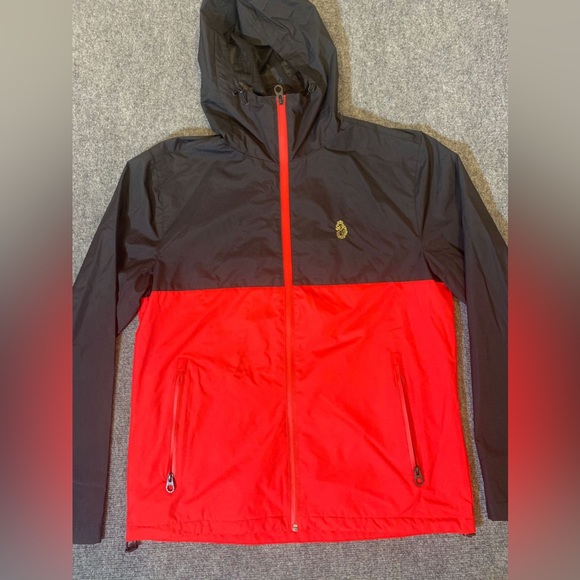 Luke Men's Jacket  Sport Hooded Full Zip in Black/Red Size L - Picture 2 of 14